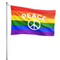 Drapeau LGBT Peace And Love